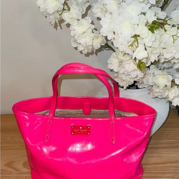 Kate Spade Neon Pink Tote - Picture 2 of 10